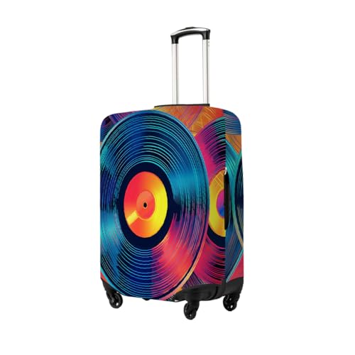 Colorful Music Stretchable Luggage Covers for Suitcase TSA Approved, Dust Proof and Scratch Resistant Travel Luggage Protector for Carry On (18-21 in)2