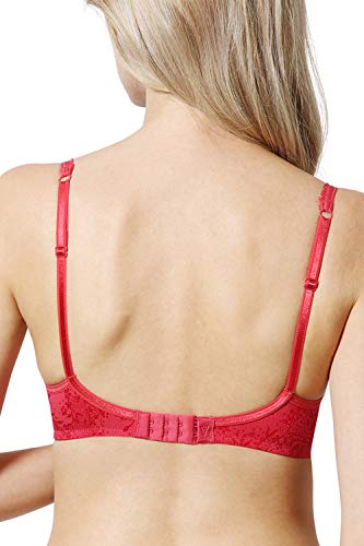 Image of Van Heusen Women's Cotton Padded Wireless Bra - Full Coverage, Anti Bacterial, Breathable Perforated Cups