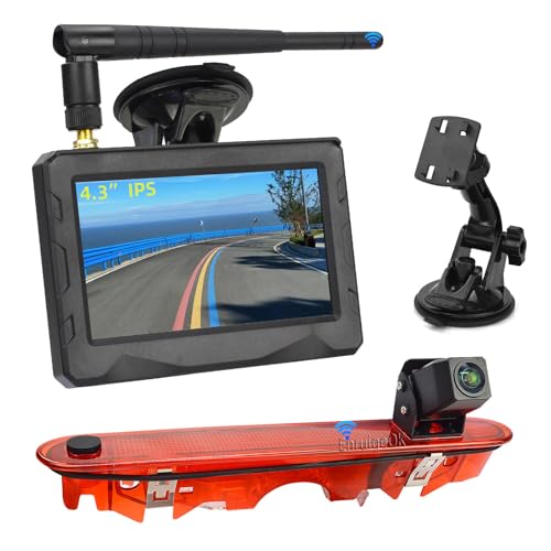Caméra de recul sans fil avec moniteur ventouse pour Renault Kangoo et Benz Citan
