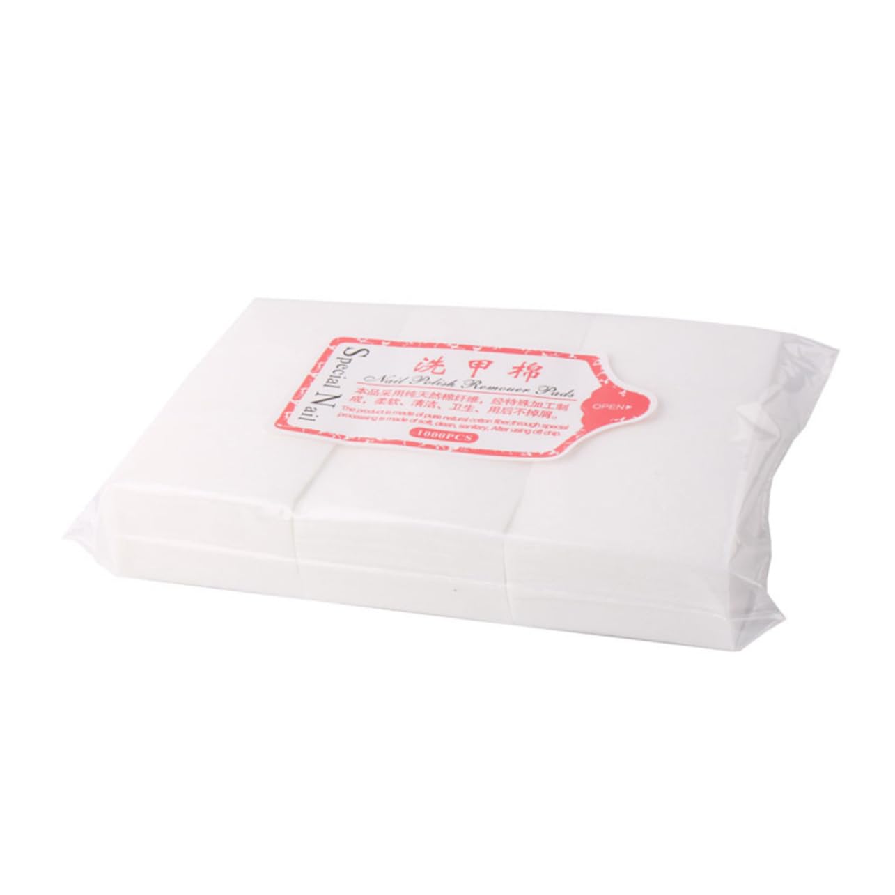 NOLITOY 3000pcs Nail Polish Remover Pads Thickened Cotton Pads for Nail Polish Removal Alternative Perfect for Home Salon Use