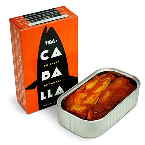 Filetes de caballa en salsa de tomate 4/6 piezas - caja 120g