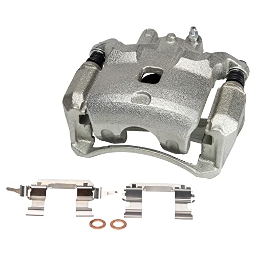 Image of TRQ Front Left Brake Caliper w /Bracket Drivers Side