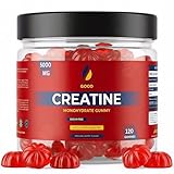 Gene & Good® Créatine Monohydrate 5000mg  2X120 Végétalien Creatine Gummies, Halal   Arôme Naturel De Baies, Prise Masse Musculaire & Force   Sans Sucre (Lot De 2)