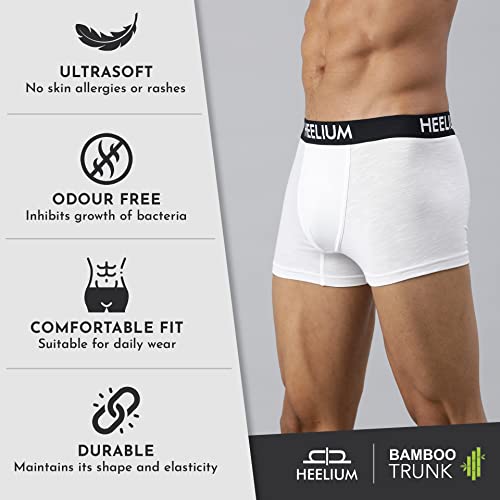 Image of HEELIUM Bamboo Underwear Trunk for Men | 3X Softer Than Cotton & Odour Free | Stretchy Fabric & Durable Waistband