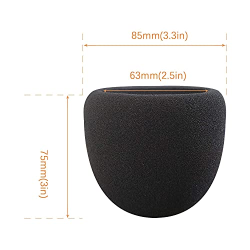 Foam Microphone Windscreen For Blue Yeti - Professional Pop Filter For 2.5 Inch Diameter Microphones Sponge Mic Cover 2Pcs #TOP5