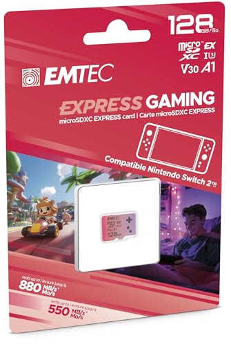 EMTEC 128GB Express Gaming microSD Card (880MB/s)