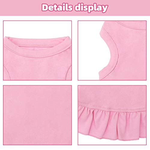 image for BINGPET 2 Pack Blank Dog Shirt Skirt - Soft Breathable Cute Pet Clothe