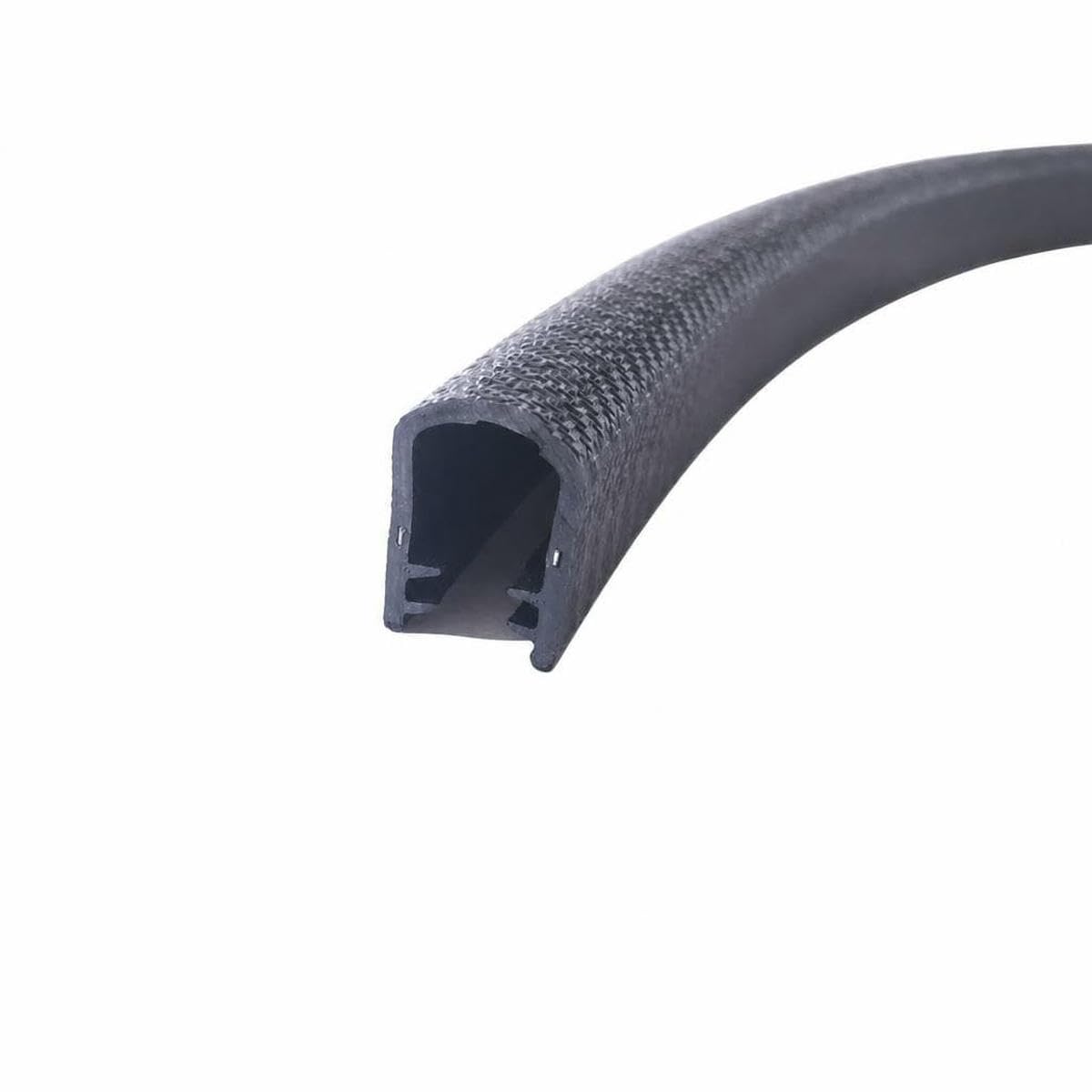 1/3/5M U-Shaped Sealing Strip Rubber Edging Stainless Steel Edge Sealing Protectio Door Seal Strip Car Seals Strips-S-1M