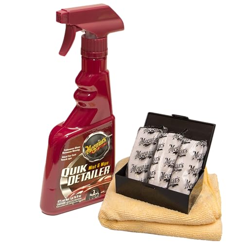Meguiar's G10240 Smooth Surface XL Clay Kit - Includes 240 Grams of Clay Bars, Quik Detailer Spray...