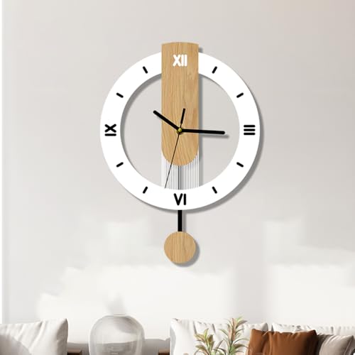 Reloj de Pared Analógico con Péndulo y Cuarzo Silencioso miniatura 1