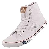 Material exterior: textil mustang 1313-301-5, Zapatillas Mujer, Rojo (Rot 5), 44 EU
