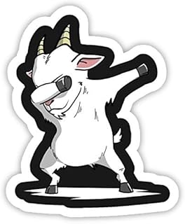 Dabbing Goat Animal Funny Vinyl Sticker