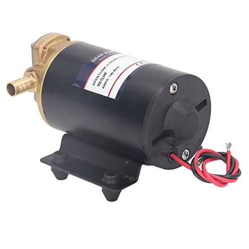 Self Priming Impeller Gear Pump, 4.75Gpm 18Lpm Rubber Base 16.4Ft Lift Self Priming Pump 2900Rpm Stable Performance For Water (Dc24V) #TOP20