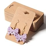 venta joyas de plata Fácil de colgar: cada soporte de papel para pendientes en blanco tiene un agujero para colgar fácilmente en los estantes de exhibición de pendientes, mejorando el efecto de exhibición de las joyas e ideal para ventas y organización.