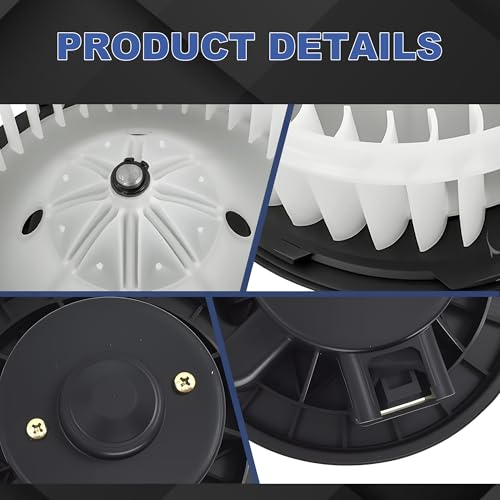 Image of PartsFlow 700164 A /C Heater Blower Motor W /Fan Cage For 2007 2008 2009 2010 2011 2012 2013 GMC Sierra 2500 HD Sierra 3500 Yukon Hummer H2 4.3L 4.8L 5.3L 5.7L 6.0L 6.2L 6.6L 20760618 22741027