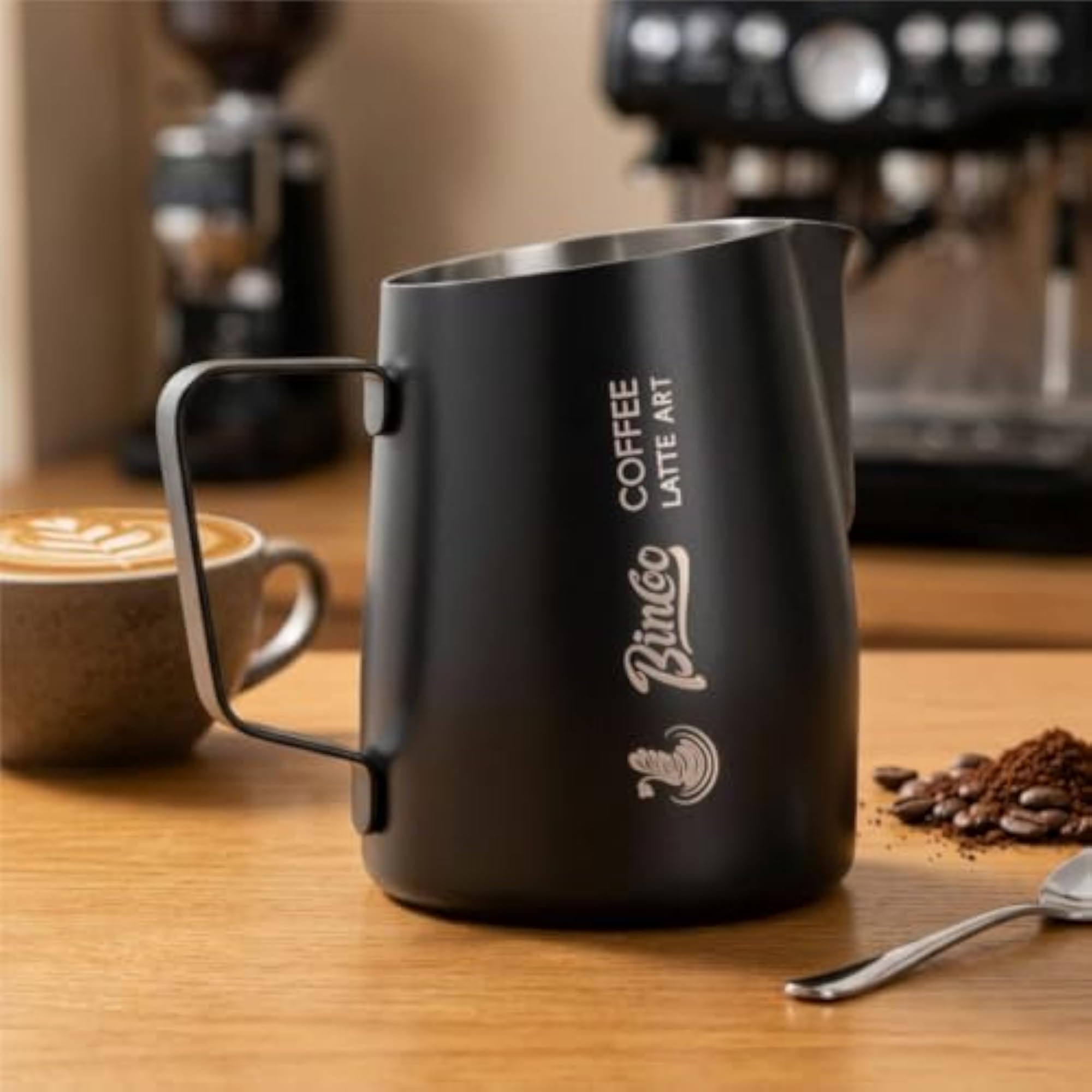 Stainless Steel Latte Art Pitcher for Accurate Milk Frothing