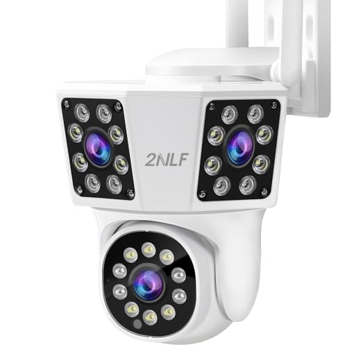 Recopilación de Camaras de Seguridad Con Audio . 47 2NLF Camara de Seguridad Exterior Inalambricas con Vision Nocturna y Audio, 6MP Camara WiFi Tres Lentes, IP66 Audio Bidireccional, Detección de Movimiento, Grabación 7/24, IPC...