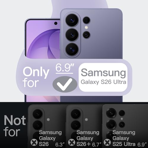 Image of JETech Magnetic Silicone Case for Samsung Galaxy S26 Ultra, Heron Purple