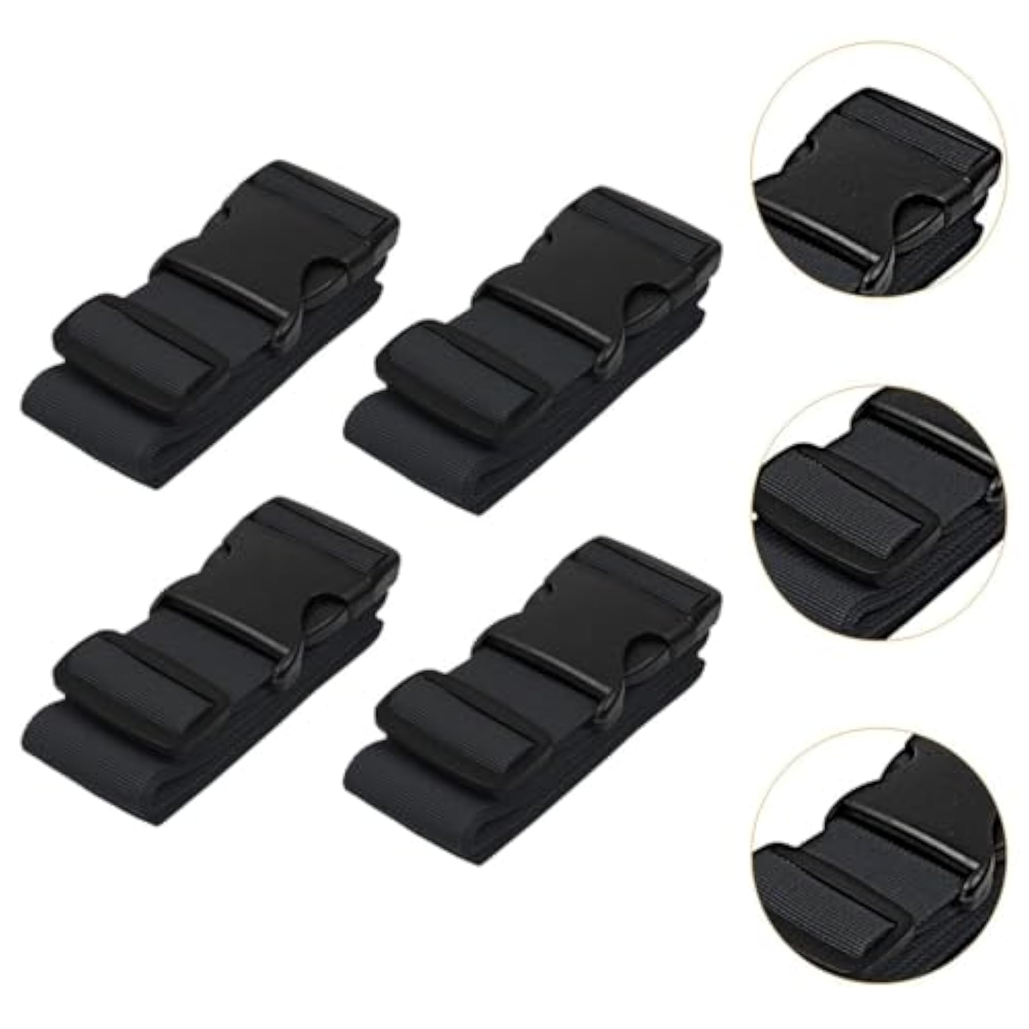 4 Pieces Luggage Straps Packing Strap Portable Bag Strap