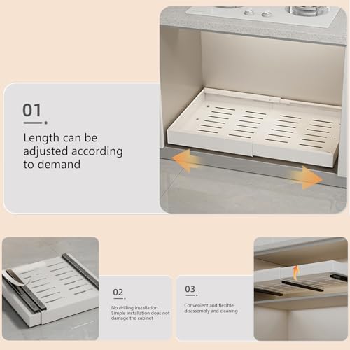 Organiseur extractible sous évier pour optimiser les placards profonds - 8