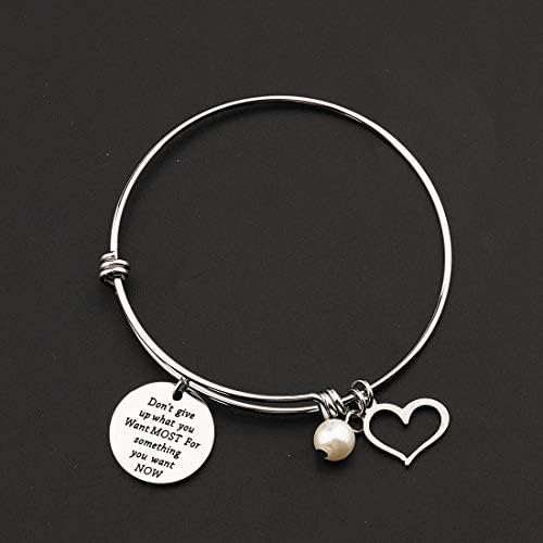CENWA Motivation Gift Don’t Give Up What You Want Most for Something You Want Now Bracelet Goals and Dreams Gift Weight Loss Gift 5 CENWA Motivation Gift Don’t Give Up What You Want Most for Something You Want Now Bracelet Goals and Dreams Gift Weight Loss Gift