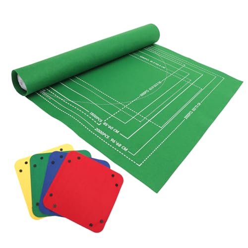 Kisangel 1 Set 2000 Jigsaw Roll Mat for Puzzles Storage Felt Mat with Fixing Bands Inflatable Tube Easy Transport Puzzle Saver Blanket Random Color