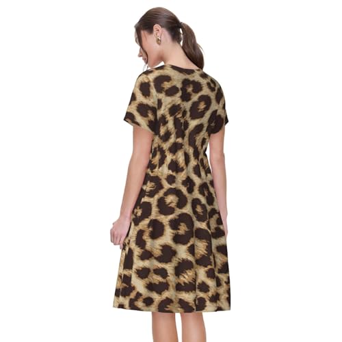 Robe d'été léopard imprimé tendance motif animalier - 5