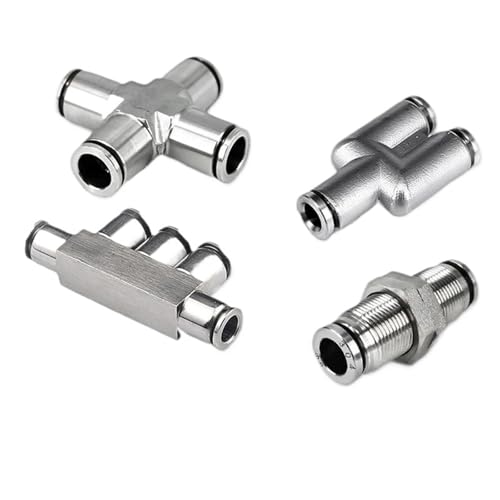 Conector rápido de acero 304 PM6 para tuberías de aire comprimido a alta presión 3