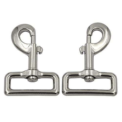 DGOL 5 packs 1-1/2 inch Metal Super Strong Trigger Swivel Eye Snap Fastener Clips Buckles Heavy Duty Webbing Belt Spring Clasp Hooks for Pet