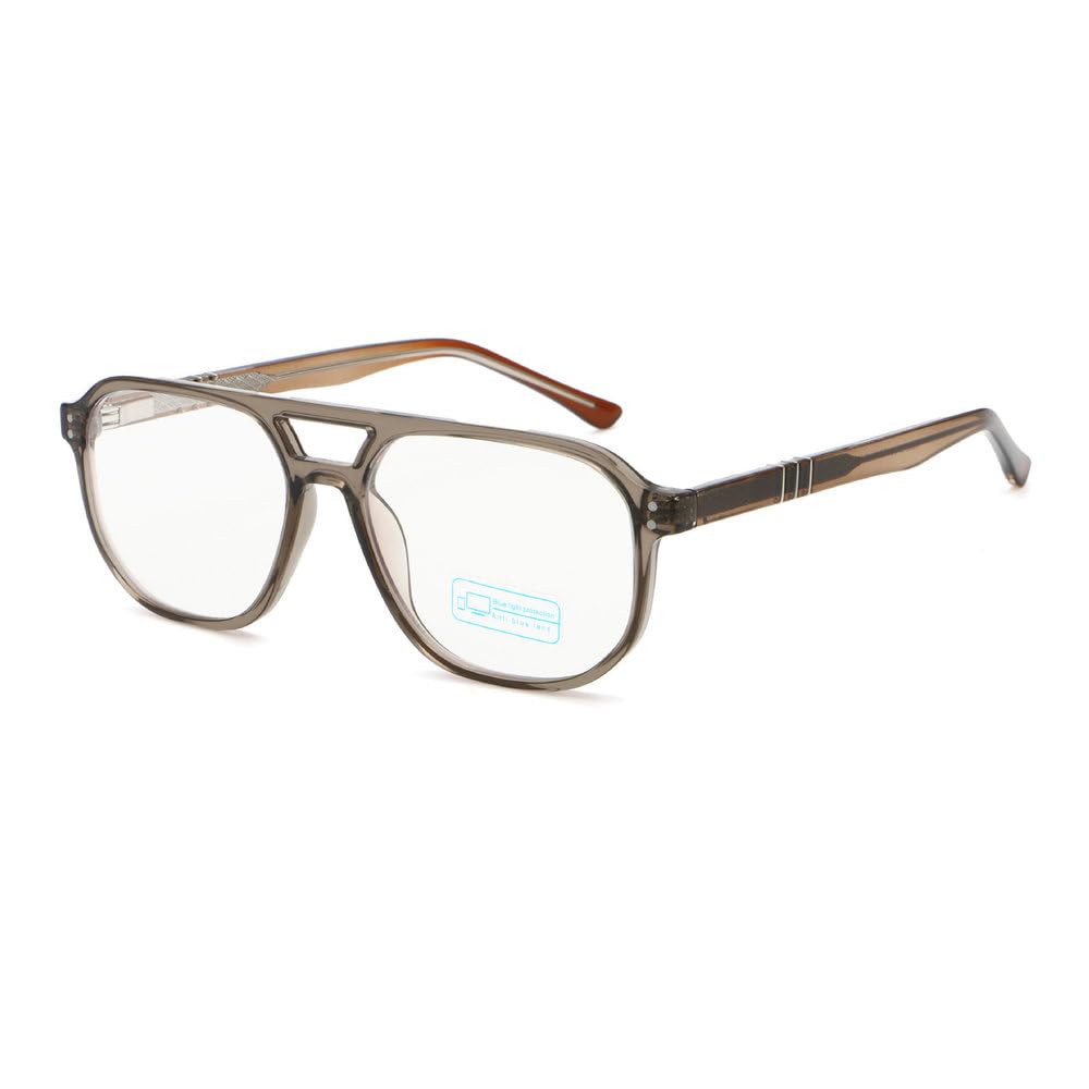 Lunettes unisexes à monture large et verres en polycarbonate, modèle 2026, adaptées au bureau, aux études et aux sorties quotidiennes.