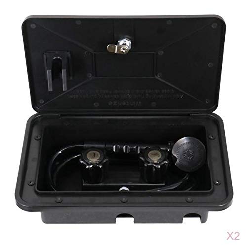 2xRV Exterior Shower Box Kit Boat Marine Camper Motorhome Caravan Accessory Motors| Parts & Accessories| RV Trailer & Camper Parts| Exterior | Parts & Accessories-image-24