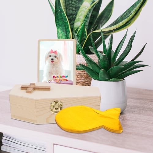 MERRYHAPY Pet Memorial Paper Fish Sacrificial Offering Set, Handmade Yellow Foil Paper for Cat and Dog Tribute, 3 Sets Traditional Cultural Pet Memorial Ceremony Supplies for Loss