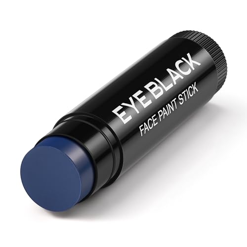 Wismee Baseball Eye Black Stick - Anti-Glare Under Eye Black Sports Grease for Baseball, Softball, Soccer, Lacrosse, Hockey - Blue