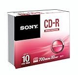 Sony CD-R Audio 80 Minute in Slim Jewel Case - 10 Pack