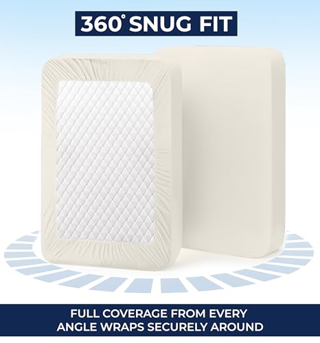 Image of Utopia Bedding Extra Deep Pocket King Fitted Sheet, Fits up to 21 Inch Mattress - Hotel Luxury, Soft, Breathable and Comfy - Shrinkage and Fade Resistant - Easy Care (Ivory)