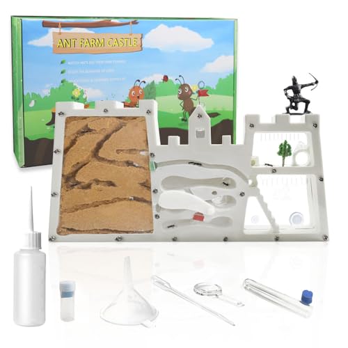 ELNMLHT Large Ant Farm Castle, Sand Ant Farm Nest for Live Ants, Ant Habitat Science Learning Kit, Ant Colony for Kids Children Adults