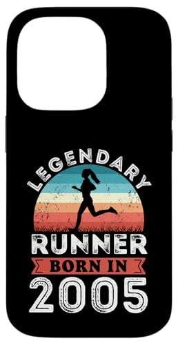 Legendary Runner Nacido 2005 Regalos de cumpleaños 2005 Running Carcasa para iPhone 14 Pro