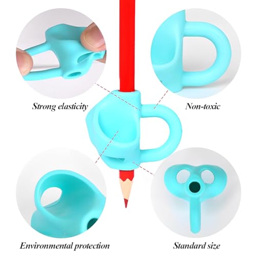 BDEPSTR 8 Stück Schreibhilfe für Kinder, Bleistiftgriff für Kinder, Korrekturhilfe für die Schreibhaltung von Bleistiften, Kinder-Schreibfingerführung