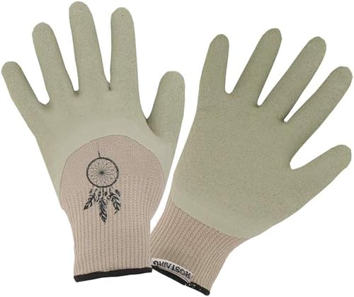 Gant de Jardinage Plantation Rempotage Fibres de Bambou et Latex Beige Boho-ROSTAING-Taille 07