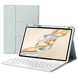 [Clavier détachable] Le clavier magnétique est séparé du boîtier et se fixe via des aimants. Le clavier se connecte via Bluetooth pour une utilisation facile et peut être détaché lorsqu'il n'est pas utilisé.
