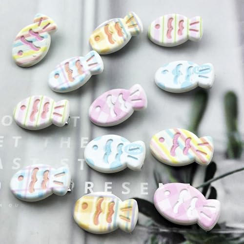12 piezas de pinzas para cabello con diseño de peces coloridos miniatura 5