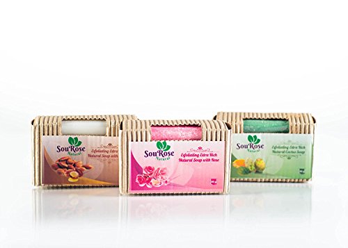 100% Premium Natural Cactus Bar Soap (80g) for ageless skin by Sourose Natural