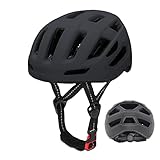 Casco Bicicleta Montaña Adulto, Cascos Ciclismo para Bici/Patinetes Eléctricos/BMX/Skate/Monopatines/Ski, Casco Unisex Hombre Mujer Seguridad Superligero Ajustable para Montan en Montañas&Carretera