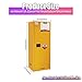40 Gallon Flammable Storage Cabinet, 65x23x18in Galvanized Steel Safety Storage Cabinet, Adjustable Shelf Fireproof Cabinets, Flammable Liquid Storages Cabinets for Commercial Industrial and Home Use