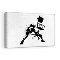 Amazon.co.jp: Banksy Graffiti ストリートアートキャンバス