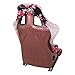 NRG Innovations NRG-FRP-302-SAKURA Fiber Glass Ombre Sakura Print Fixed Back Bucket Seat wBottom Mount Bracket