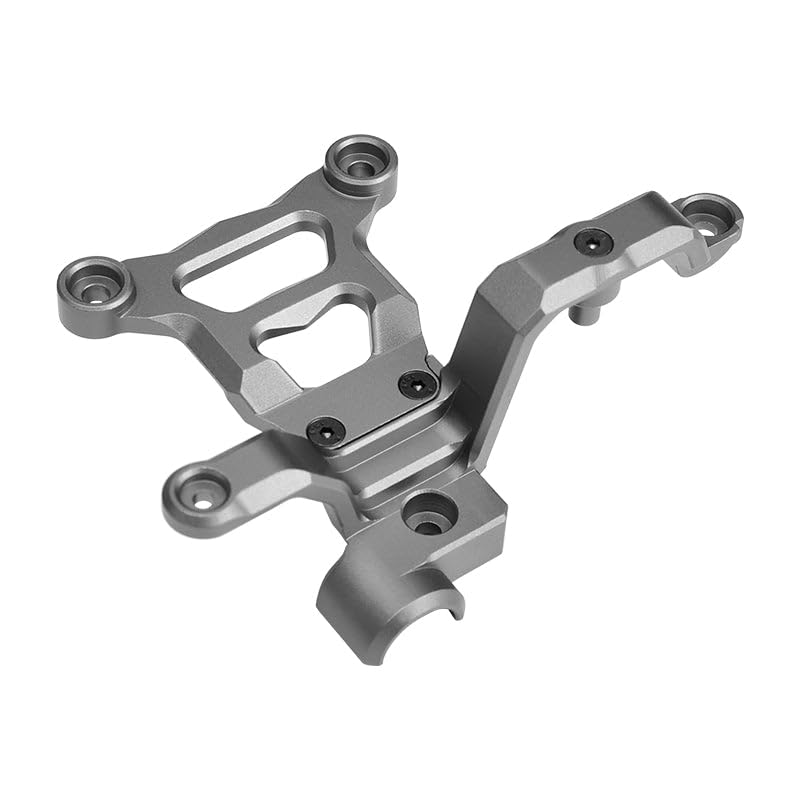 GPM For Traxxas X Maxx 4X4 Upgrade Parts Aluminum Steering Bellcrank Support - 1Set Gray Silver
