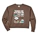 Womens Things I Do In My Spare Time Funny Fishing Angler Comfort Colors Crop Sweatshirt