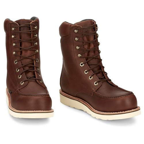 Chippewa Men's Edge Walker 8" Waterproof Nano Composite Toe Wedge Work Boot - Waterproof Work Boots Men2