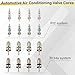 39 PCS Air Conditioning Valve Core Accessories Kit, R12 R134a Refrigeration Schrader Tire Valve Stem Cores with Single & Dual Heads Valve Core Remover Installer Tool, HVAC System Seal Caps Kit